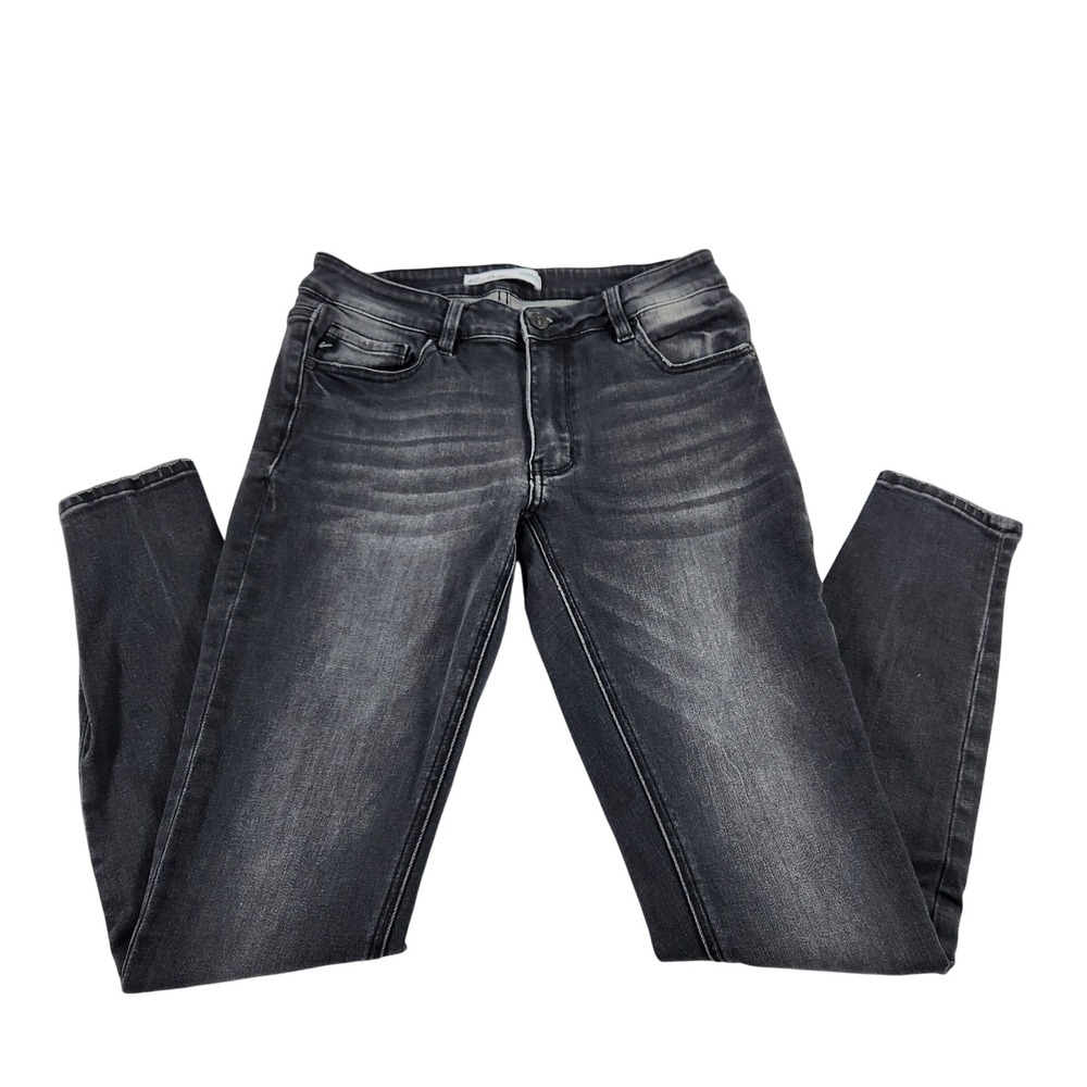 KanCan Maurices Womens Skinny Jeans Dark Wash‎ Distressed Frayed Hem 28 117920
